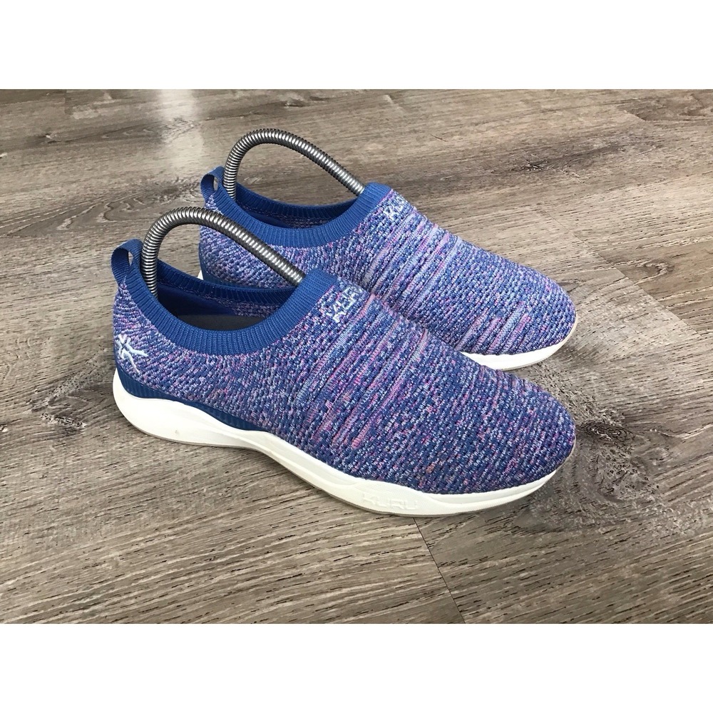 KURU Stride Knit Slip-On Womens 8.5 39 Walking Shoes Foot Pain Support Blue